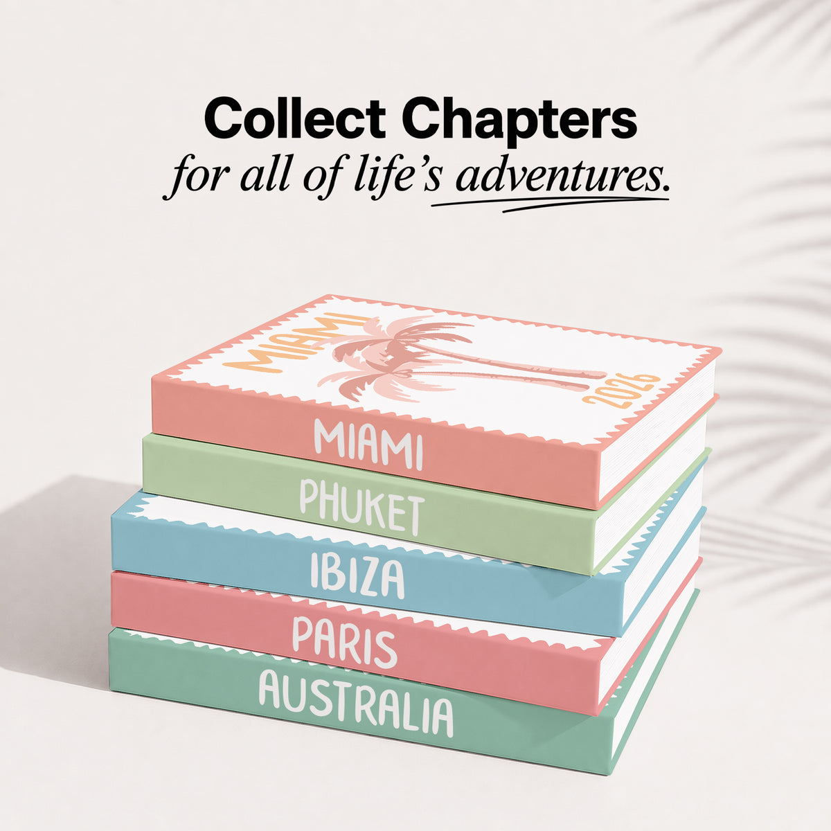 Custom Travel Book - Pastel Series