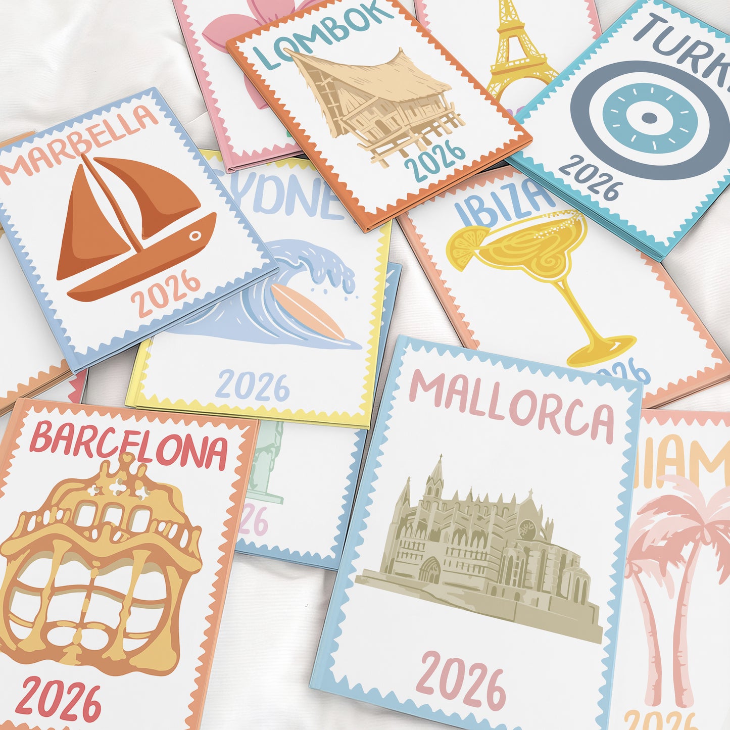 Custom Travel Book - Pastel Series