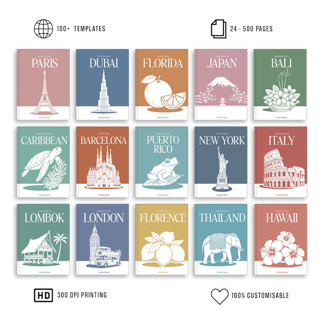 Custom Travel Book - Iconic Series