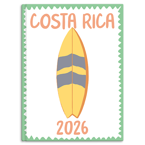 Costa Rica - Surfboard - Pastel