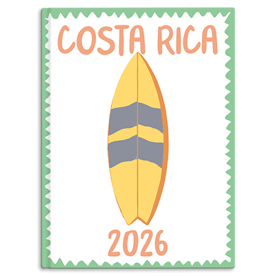 Costa Rica - Surfboard - Pastel