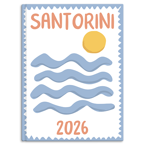 Santorini - Pastel